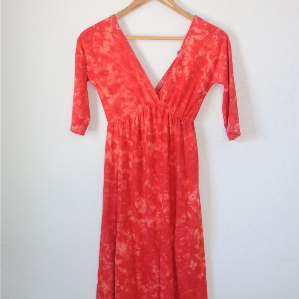 SouthernThread Red TieDie Dress Sz: S
